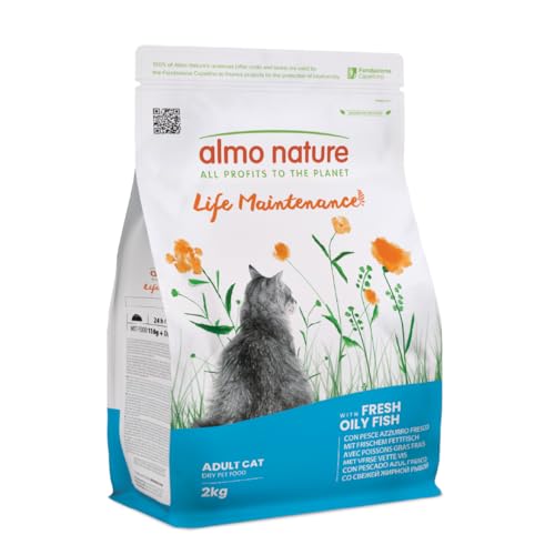 Almo Nature Life Maintenance Crocchette Gatti Adulti Pesce Azzurro 2kg