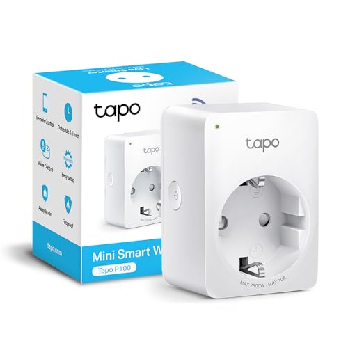 Tapo P100 Presa Intelligente WiFi Smart Plug, Compatibile Alexa e Google Home
