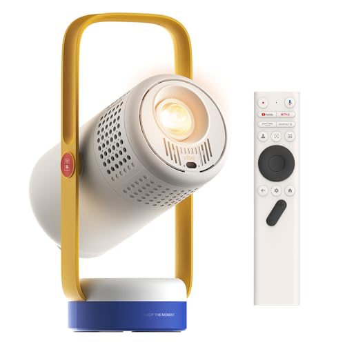 XGIMI Vibe One Proiettore Smart Mini Portatile1080P, GTV con Netflix con Licenza, Batteria Integrata, Messa a