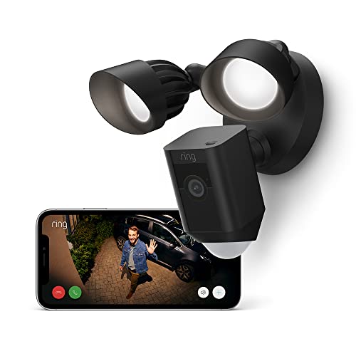 Ring Floodlight Cam Wired Plus videocamera di sorveglianza wifi per esterno