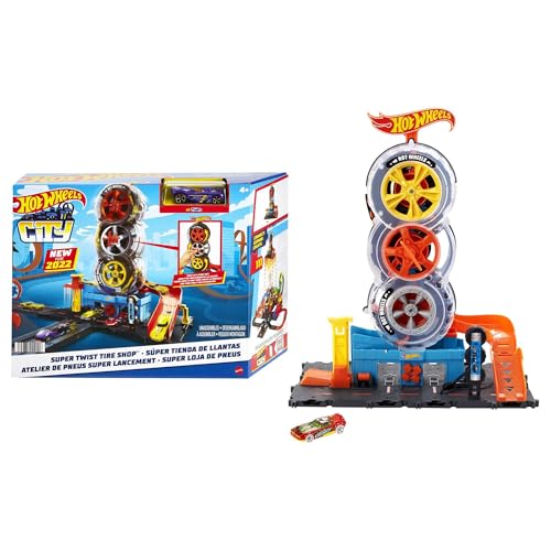 Hot Wheels City Pneumatici Super Velocità Playset