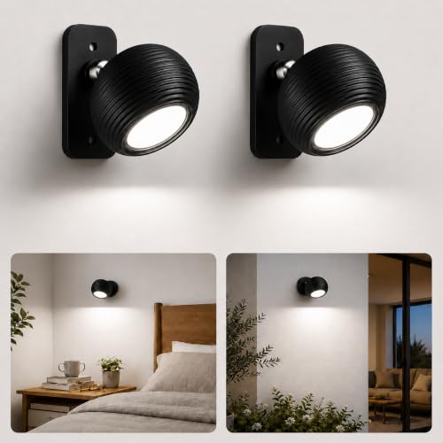 LuminexDesigns Lampada da Parete LED Ricaricabile Senza Fili AURI CX02