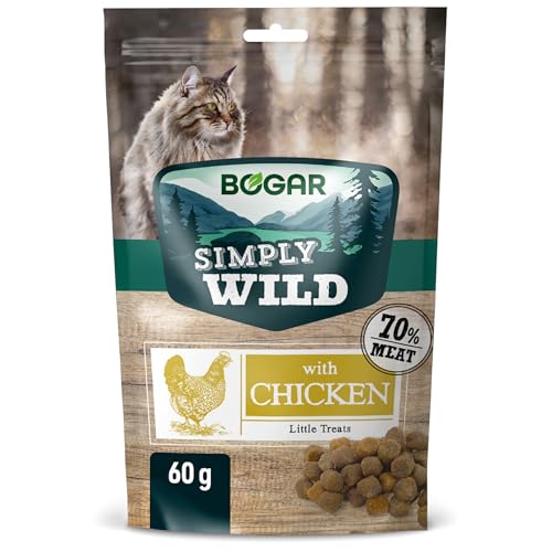 Bogar - Simply Wild - Snack gatti - Cibo per gatti - Integratore alla normale alimentazione - Snack al gusto