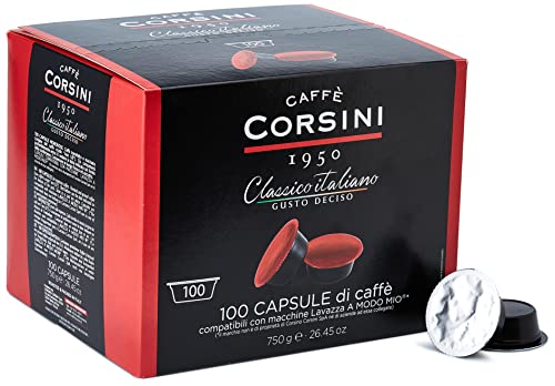 Caffè Corsini Classico Italiano Capsule A Modo Mio 100 Unità