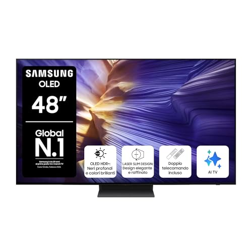 Samsung OLED 4K Smart TV 48'' QE48S94FAEXZT, Processore NQ4 AI Gen3