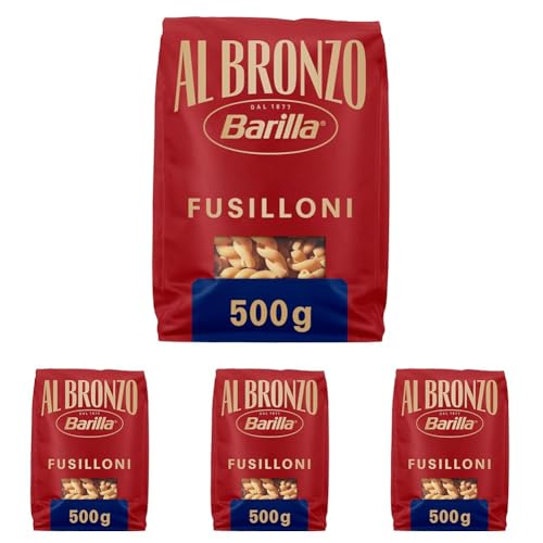 Barilla Pasta Al Bronzo Fusilloni 100% Grano Italiano, Pasta