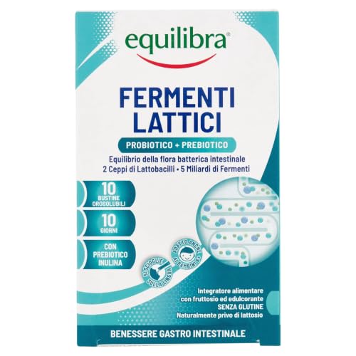 equilibra Fermenti Lattici 5 Miliardi U.F.C. con Inulina, 10 Bustine Orosolubili