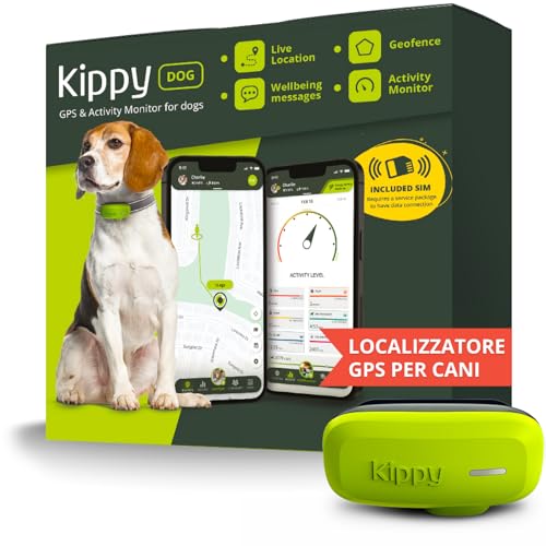 Kippy DOG GPS per Cani Impermeabile con Recinto Virtuale