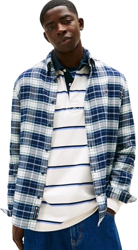 Tommy Jeans Camicia Uomo Tjm Reg Flanella Quadri Ext DM0DM22839