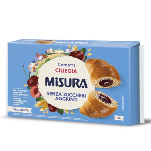 Cornetti alla Ciliegia Dolcesenza Senza Zuccheri Aggiunti, Confezione 298g