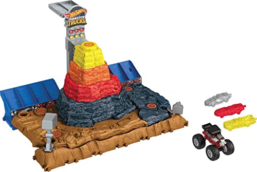 Hot Wheels Monster Trucks Arena Scontri Bone Shaker con 3 auto