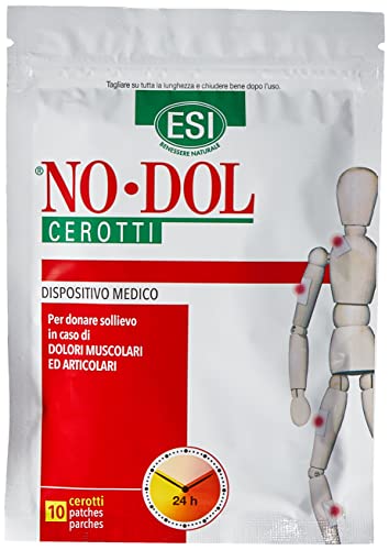 ESI No-Dol Cerotti con Arnica, Artiglio del Diavolo e Canfora, 10 Pezzi