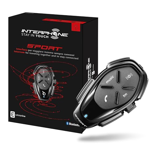 INTERPHONE SPORT Singolo Interfono Bluetooth Casco Moto