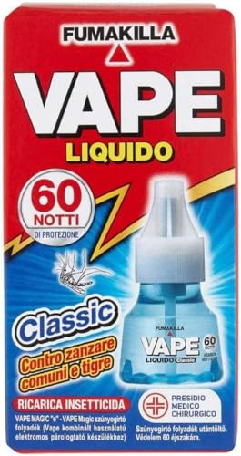 Vape Ricarica Liquida Antizanzare Classic 60 Notti 30ml