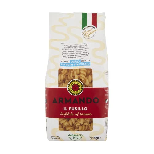 Armando Il Fusillo Pasta di Semola di Grano Duro Italiano, 12 Confezioni
