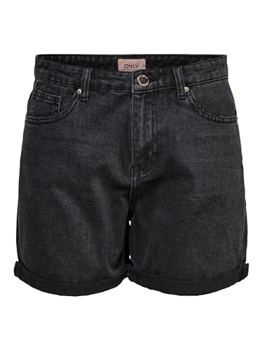 Only Donna Onlphine Life Shorts BB Mas0003 Pantaloncini Not Applicable, Black Denim