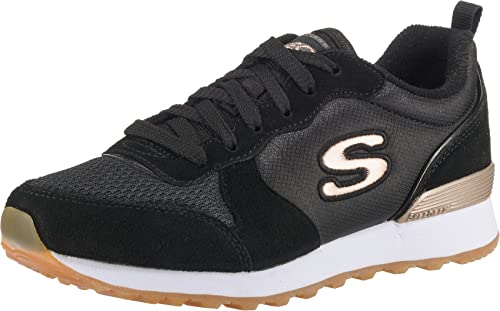 Skechers Og 85 Goldn Gurl, Sneaker a Collo Basso Donna, Black/White/Gold