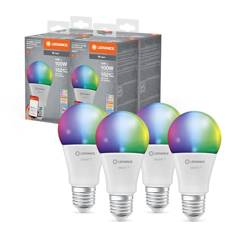 LEDVANCE SMART+ WIFI Lampada LED E27 Goccia 4 Pezzi