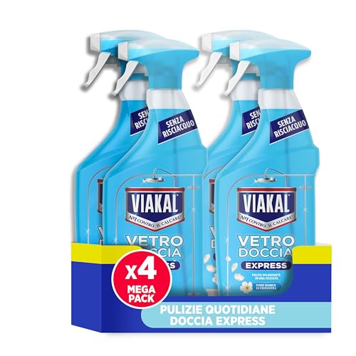Viakal Vetro Doccia Express Spray Fiori Bianchi 720ml