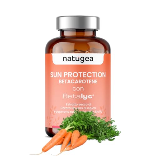 Natugea Sun Protection Betacarotene con Lutemax SKINGLO – 60 Compresse Vegane