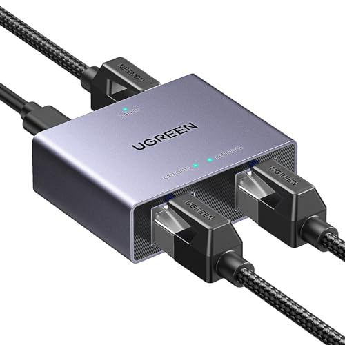 UGREEN Splitter Ethernet Gigabit 1 a 2 Switch Lan 1000Mbps