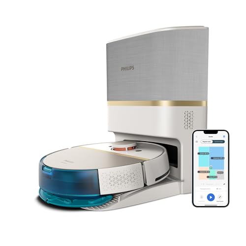Philips HomeRun Serie 7000 Robot Aspirapolvere e Lavapavimenti con Stazione