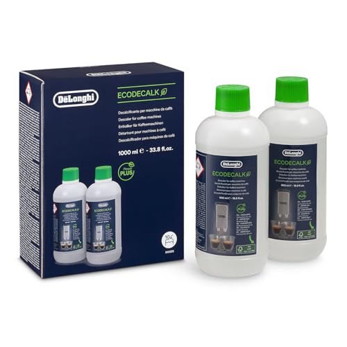De'Longhi EcoDecalk Decalcificante per Macchina da Caffè, 10 Dosi, 2x500ml
