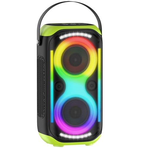 TYOTY Altoparlante Bluetooth 160W forte Boombox senza fili portatile grande potente suono basso profondo TWS grandi altoparlanti di festa a casa all'aperto con luci a LED del subwoofer