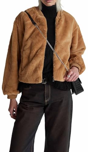 United Colors of Benetton Giubbino Bomber in Eco Pelliccia