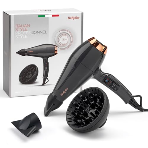 BaByliss Air Pro Asciugacapelli Professionale 2200W con Diffusore