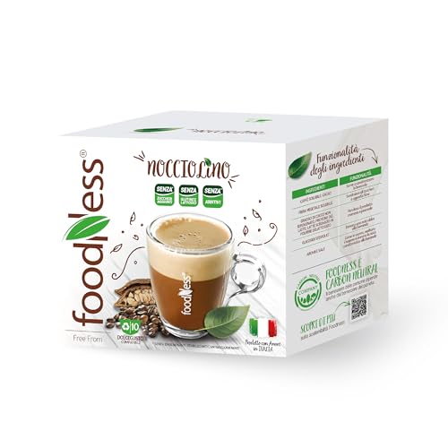 foodNess Nocciolino 10 Capsule Gusto Caffè alla Nocciola