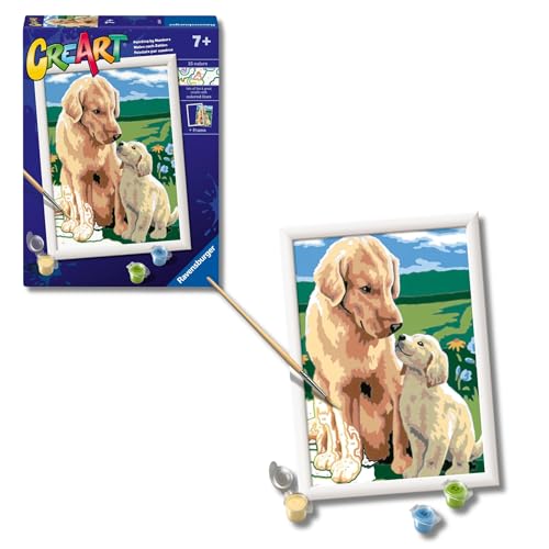 Ravensburger CreArt Retriever sul prato – Kit pittura con numeri