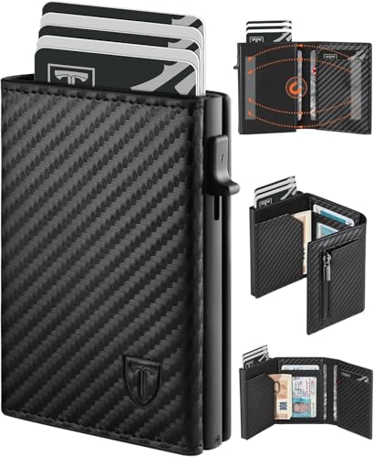 TEEHON Portafoglio Uomo Slim con Protezione RFID