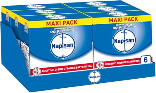Napisan Extra Protection Additivo Lavatrice in Polvere Battericida, 6x1100g