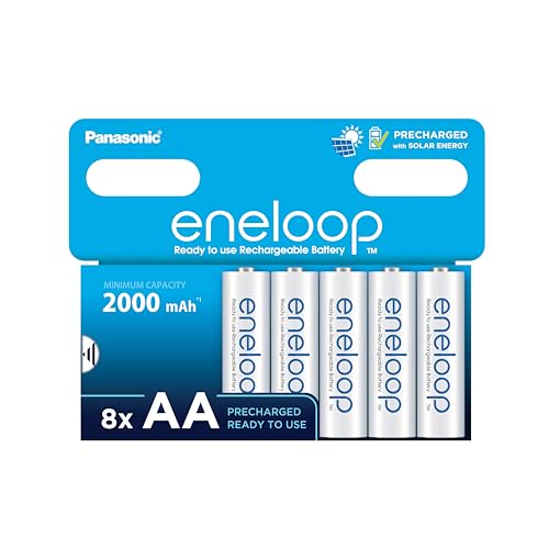 eneloop Batterie Ricaricabili AA Ni-MH 2000 mAh, 8 pezzi