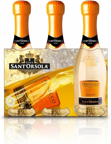 Sant'Orsola Prosecco D.O.C. Millesimato Extra Dry, 3x200 ml