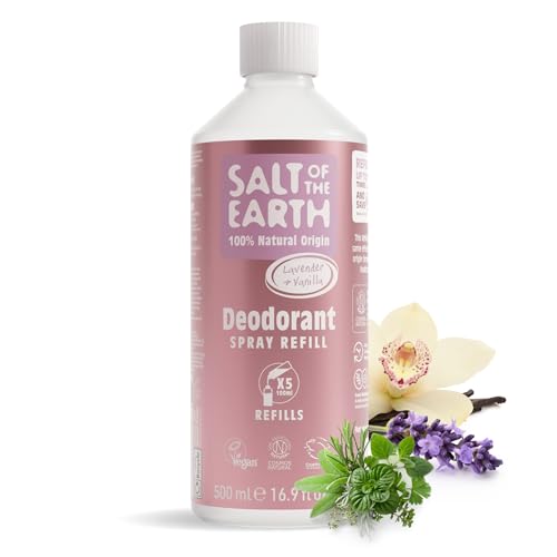 Salt of the Earth Ricarica Deodorante Spray Lavanda e Vaniglia 500ml