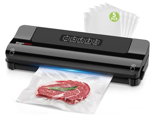 Bonsenkitchen Macchina per Sottovuoto Alimenti Compatta, 4 Modalità