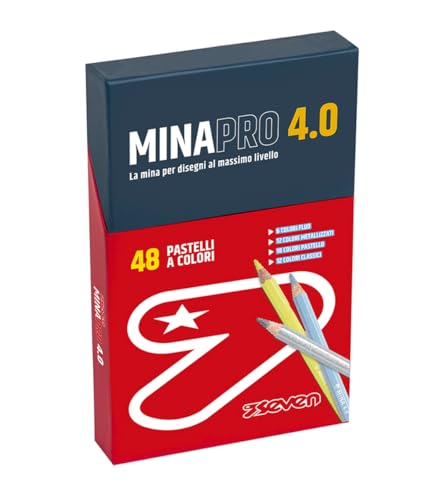 Seven Pastelli Scuola Minapro 4.0 48 Pezzi