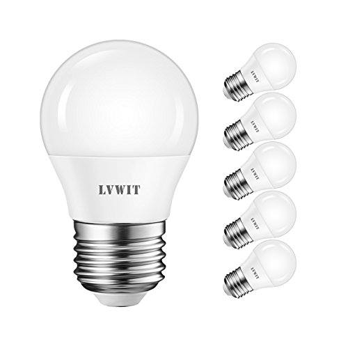 LVWIT Lampadine LED E27 G45 4.9W 6 Pezzi