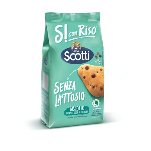Riso Scotti Si con Riso Biscotti Riso e Gocce Cioccolato Senza Lattosio 350g