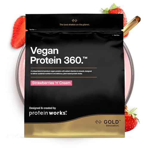Protein Works | Vegan Protein 360 – GOLD Innovation, Proteine Vegane, Miscela Multi-Proteica Premium 100% Vegetale, Shake a Basso Contenuto di Grassi e Calorie
