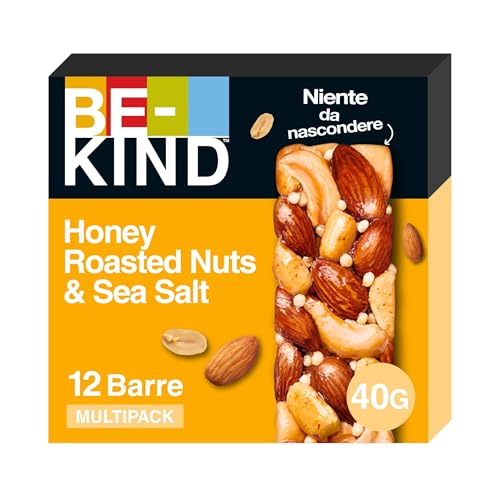 Be-Kind Barretta Mandorle Tostate Miele Sale Marino Senza Glutine 12x40g