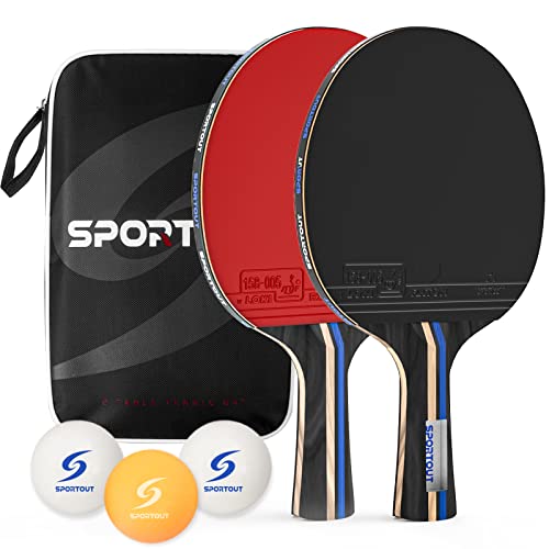 Racchette da Ping Pong Set Portatile per Bambini e Famiglie Principianti 2 Giocatori