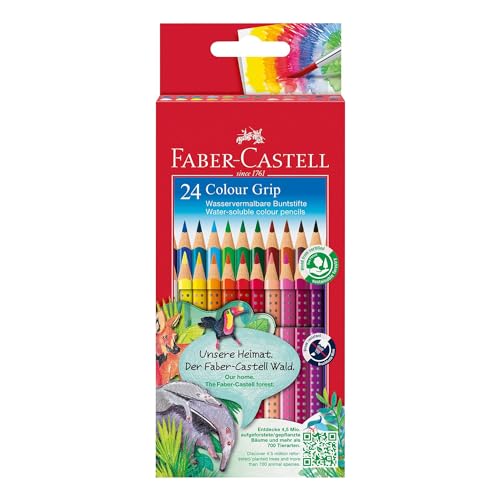 Faber-Castell Colour Grip Matite Colorate, Set da 24
