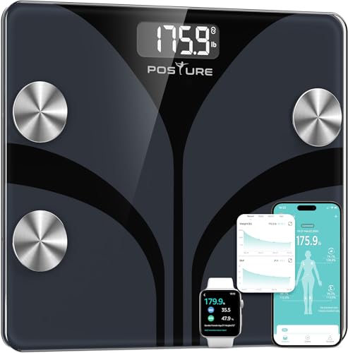 Posture Bilancia Pesapersone Digitale Smart 180 kg - Nero