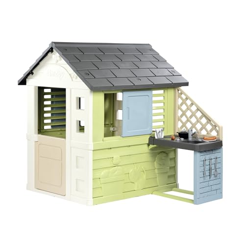 Smoby Life Casa Bella + Cucina Estiva con Piastra e Lavello