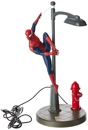Lampada da Scrivania Spiderman a Forma di Lampione con Spidey, Licenza Ufficiale Marvel