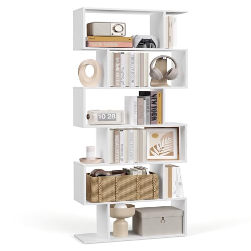 VASAGLE CUSTOS Scaffale a 6 Ripiani, Libreria Divisorio per Stanza