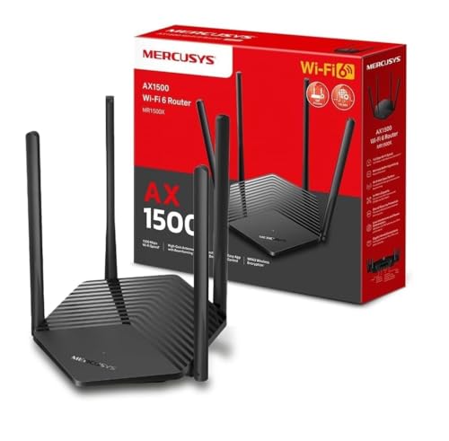 Mercusys TP-Link MR1500X Router WiFi 6 AX1500 Dual-Band Gigabit